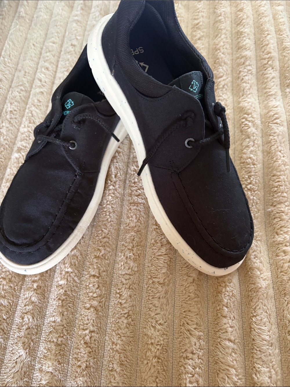 Hey Dude Black Slip-On Loafers with White Sole NWT